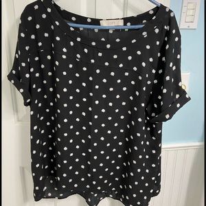 Loft Short Sleeve Blouse XL